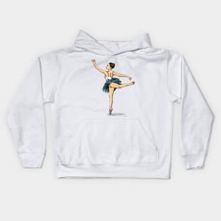 Ballerina Print Kids Hoodie